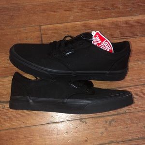 black atwood canvas vans